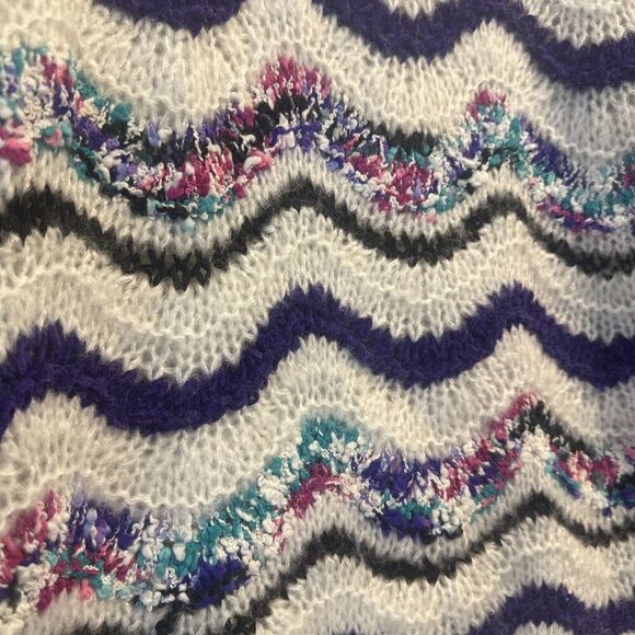 VTG Colleens Collectibles Hand Knit Acrylic Sweater Size Small Open Knit 80s - Picture 6 of 8